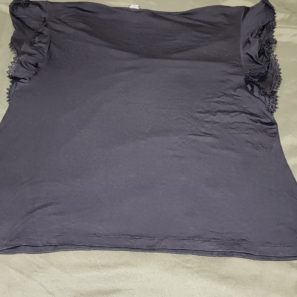 Mossimo Supply Co. Black Peasant Style Top Sz XL - Picture 7 of 7
